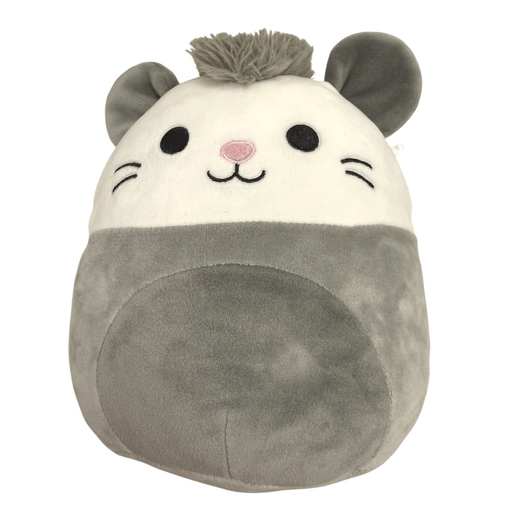 Squishmallows Plush Possum Gray‎ White Jazwares Soft Stuffed Animal Toy